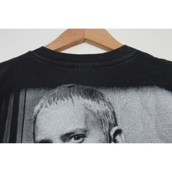 Eminem Graphic Bootleg Tee Black 100% Cotton Large Vintage Style 1980 Oldschool - Picture 12 of 12